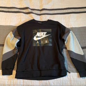Black and Grey Nike Air Crewneck